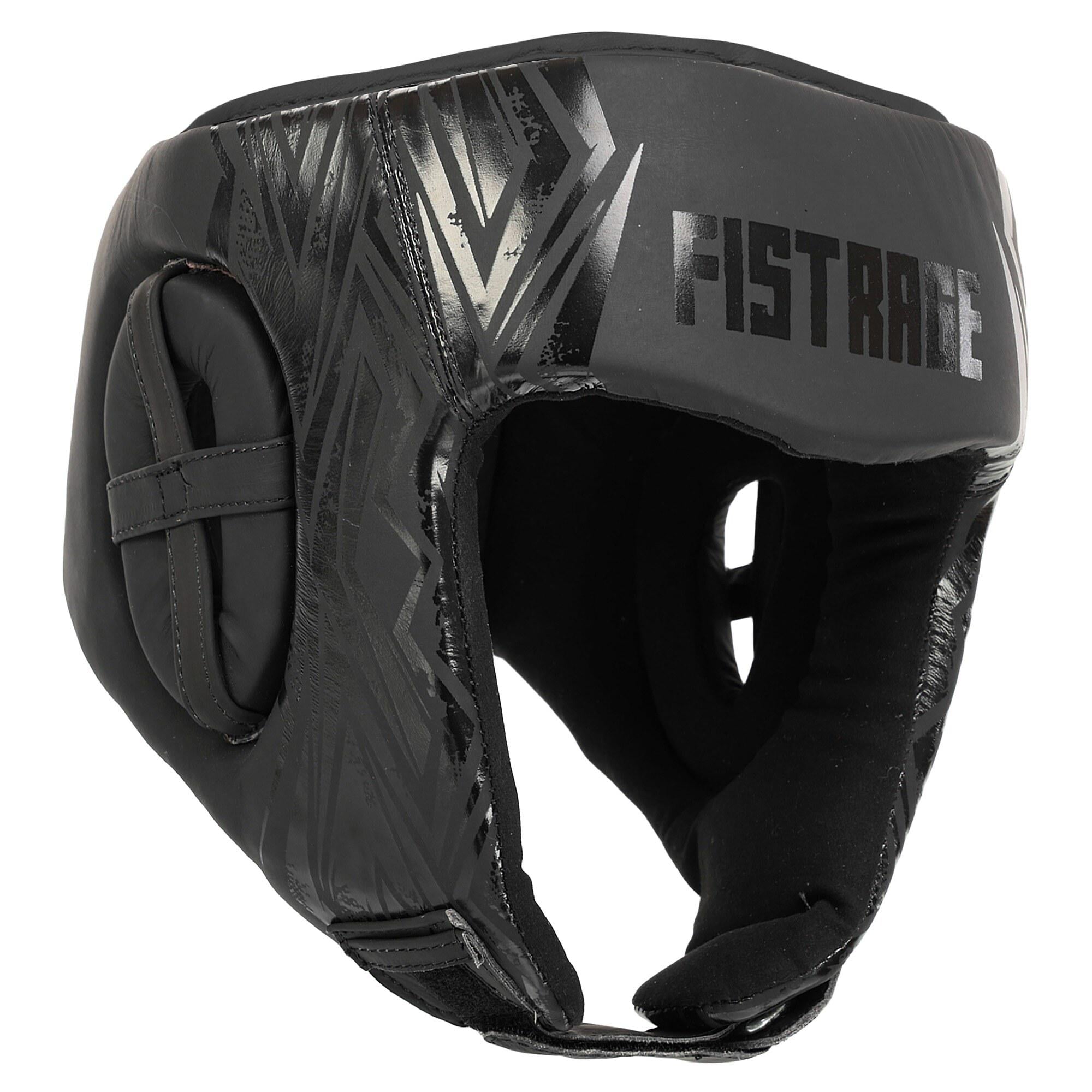 Шлем боксерский открытый кожаный FISTRAGE VL-7918 XL Черный (31773687)