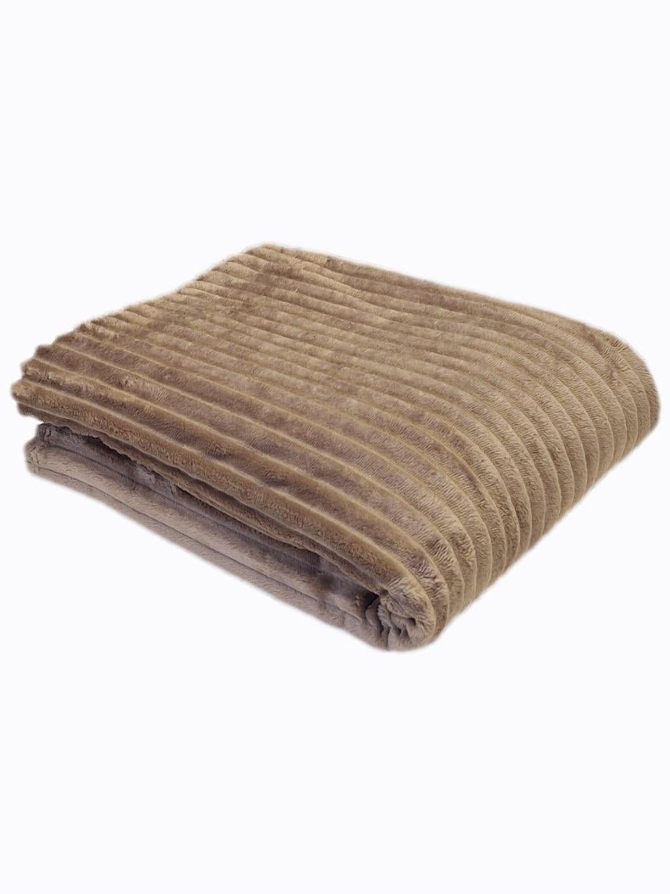 Плед флисовый Шарпей Colorful Home 150x200 см Коричневый (2121)