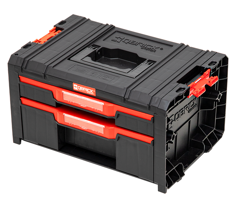 Ящик для инструмента Qbrick System PRO Drawer 2 Toolbox 2,0 Basic модульный с выдвижными полками 450х310х244 мм