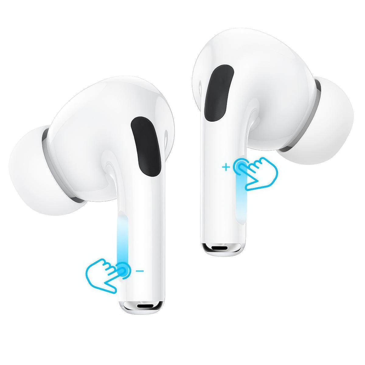 Наушники беспроводные Borofone BW32 True Wireless вакуумные (1010569-White) - фото 8