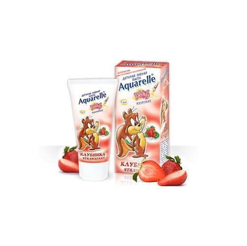 Зубная паста детская Aquarelle Kids Клубника 50 мл (36625019) Зубная паста детская Aquarelle Kids Клубника 50 мл (36625019)