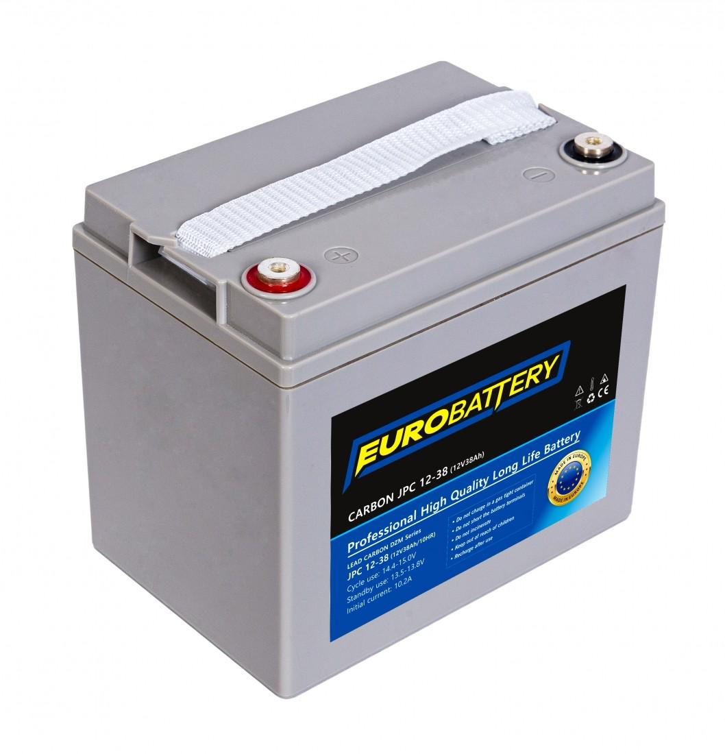 Аккумулятор для ИБП EuroBattery JPC12-38 DZM карбоновый 12V 38 Ач (669) - фото 1