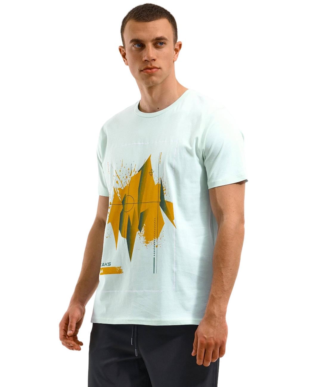 Футболка мужская FISHERFIELD 124-0294 M Бирюзовый (8584194020850)