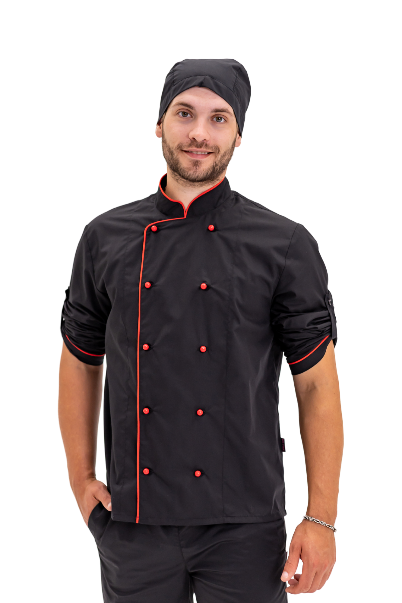 Кітель кухарський унісекс Lux Form р. 42 Мафія (4454) - фото 3