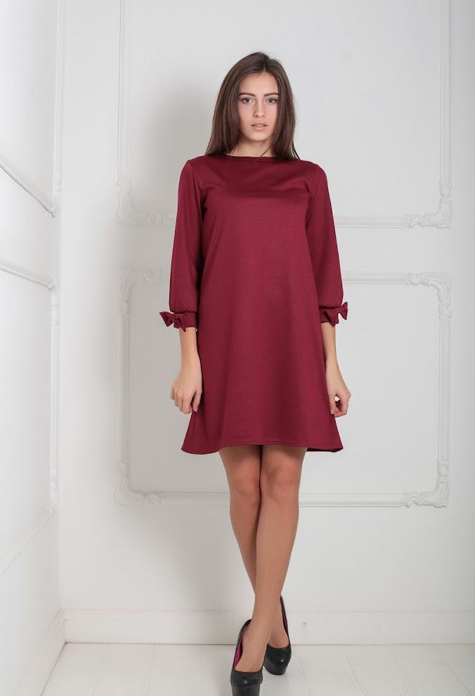 Платье Podium Ramada 20865-BORDO S Бордовый