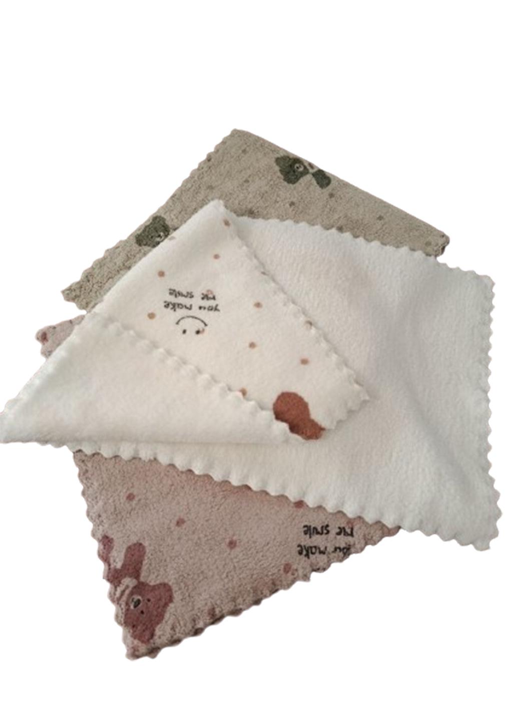 Набор полотенец махра/микрофибра Koloco влагопоглощающие 50x25 см 3 шт. Разноцветный (254124)