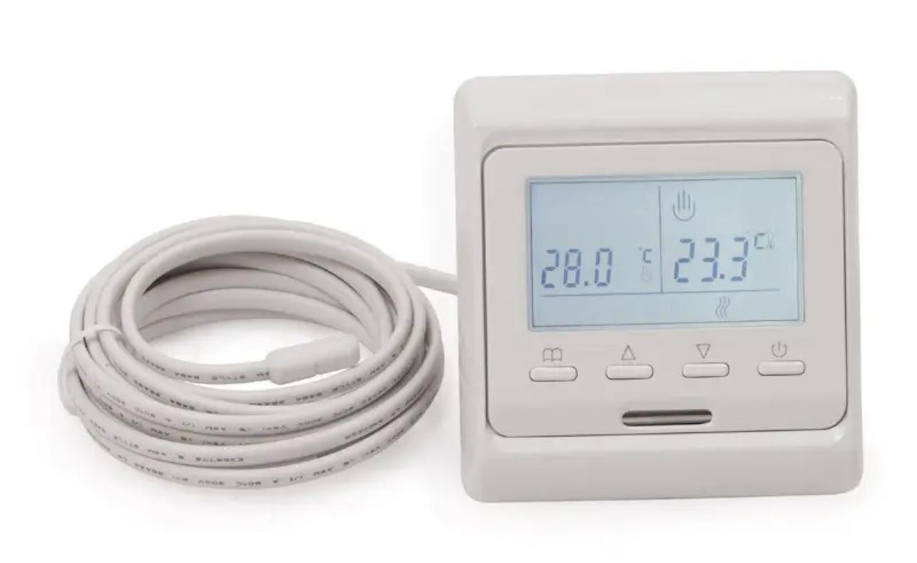 Терморегулятор програмований Е51 для теплої підлоги з датчиком температури підлоги (765377) - фото 2