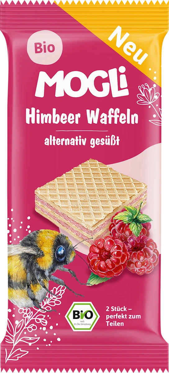 Вафлі MOGLI з МАЛИНОЮ для дітей з 3-х років 15 г (3003592031)