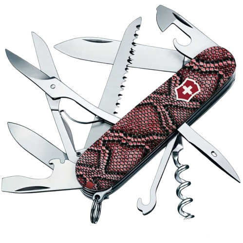 Нож складной многофункциональный Victorinox HUNTSMAN DESIGN Принт Кожа питона 1.3713.R2200pk 17 функций 91x27x21 мм (Vx13713_R2200pk) Нож складной многофункциональный Victorinox HUNTSMAN DESIGN Принт Кожа питона 1.3713.R2200pk 17 функций 91x27x21 мм (Vx13713_R2200pk)