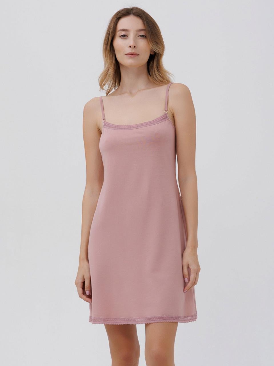 Ночная рубашка женская Leinle хлопковая 3XL Розовый (1766/16423)