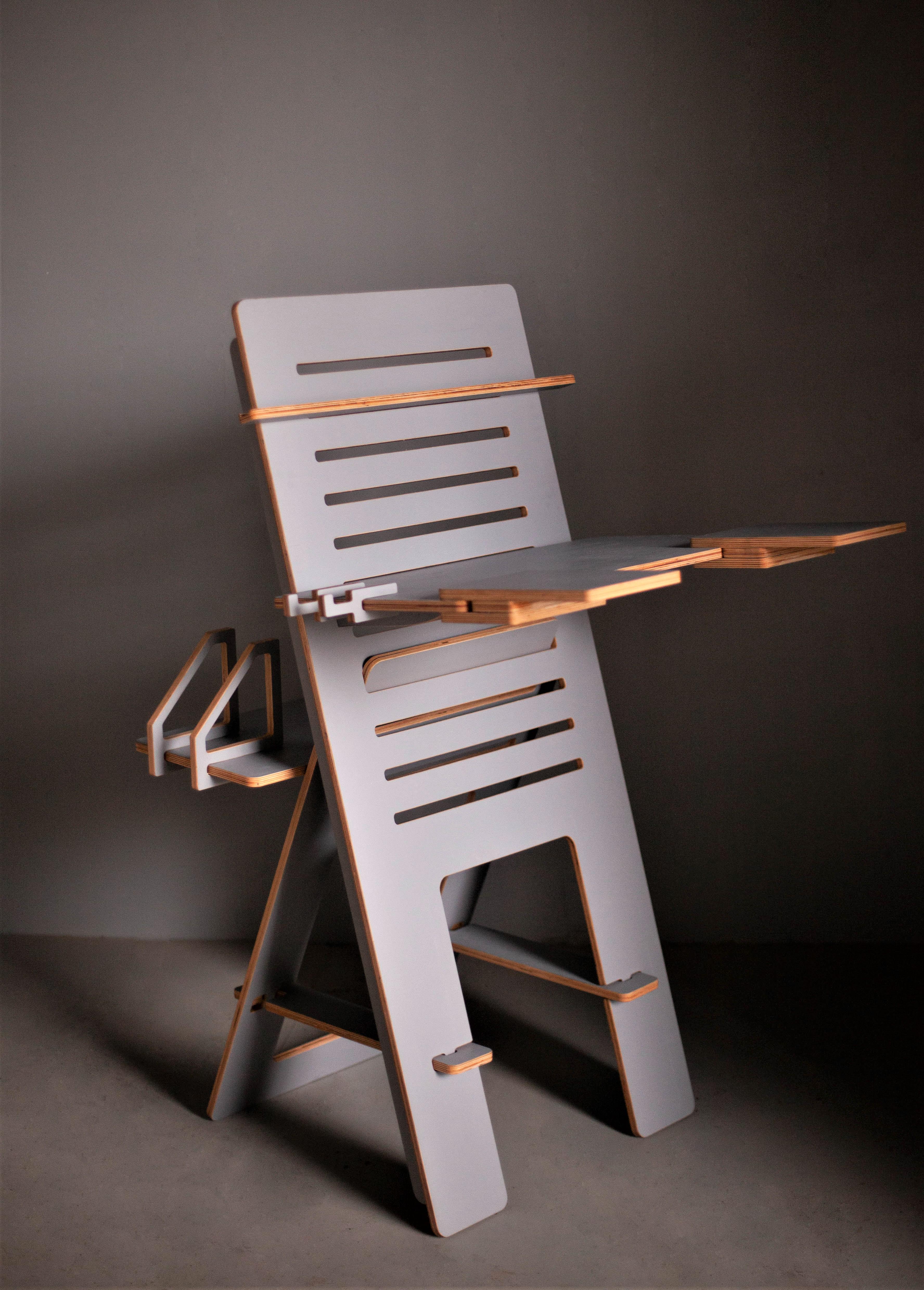 Стіл комп'ютерний трансформер ТО-2 максі Сірий