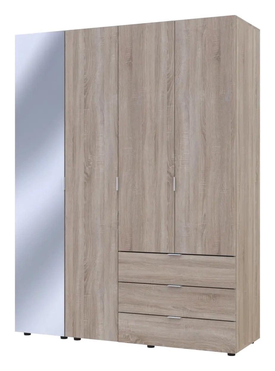 Комплект шкафов для одежды Doros Гелар зеркало 2 шт. 155х49,5х203,4 см Дуб Сонома (DRS-011136)
