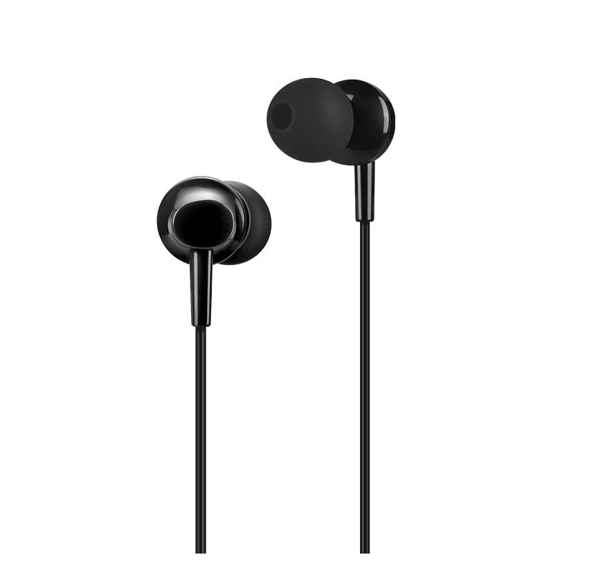 Наушники проводные Hoco M14 initial sound universal earphones with mic 1.2м микрофон черные - фото 2