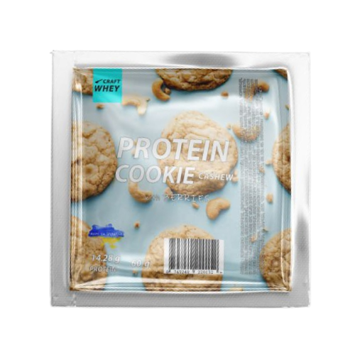 Протеиновое печенье Protein Cookie Cashew без сахара с белком 60 г 1 шт.
