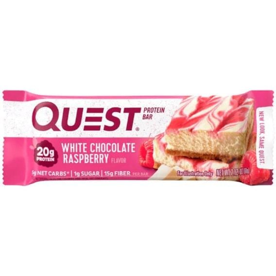 Протеиновый батончик Quest Nutrition Quest Protein Bar 60 g White Choco Raspberry Протеиновый батончик Quest Nutrition Quest Protein Bar 60 g White Choco Raspberry