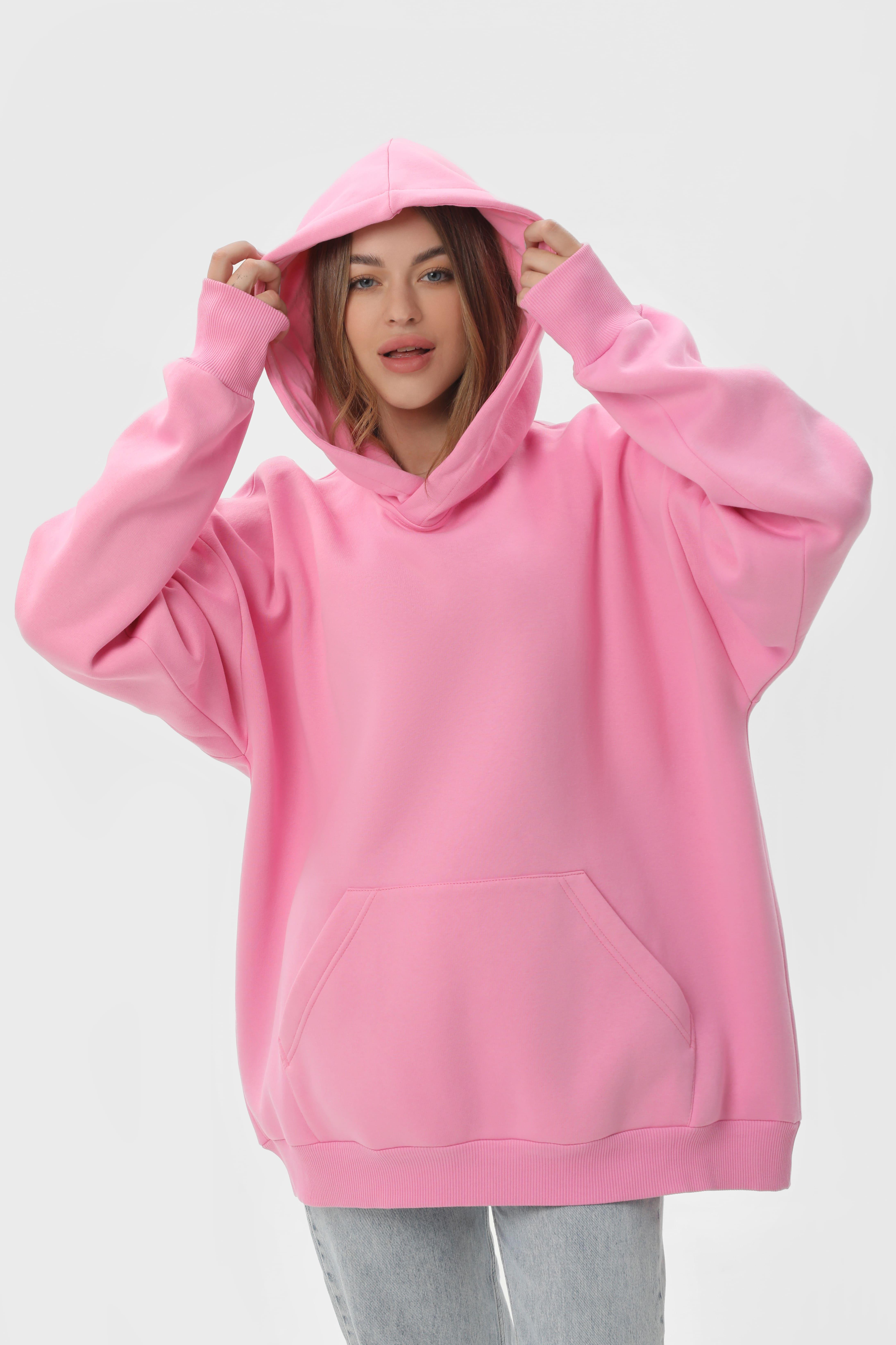 Худі оверсайз утеплене Ray U0404 UNISEX Oversize 2XS/XS Рожевий - фото 7 Худі оверсайз утеплене Ray U0404 UNISEX Oversize 2XS/XS Рожевий - фото 7