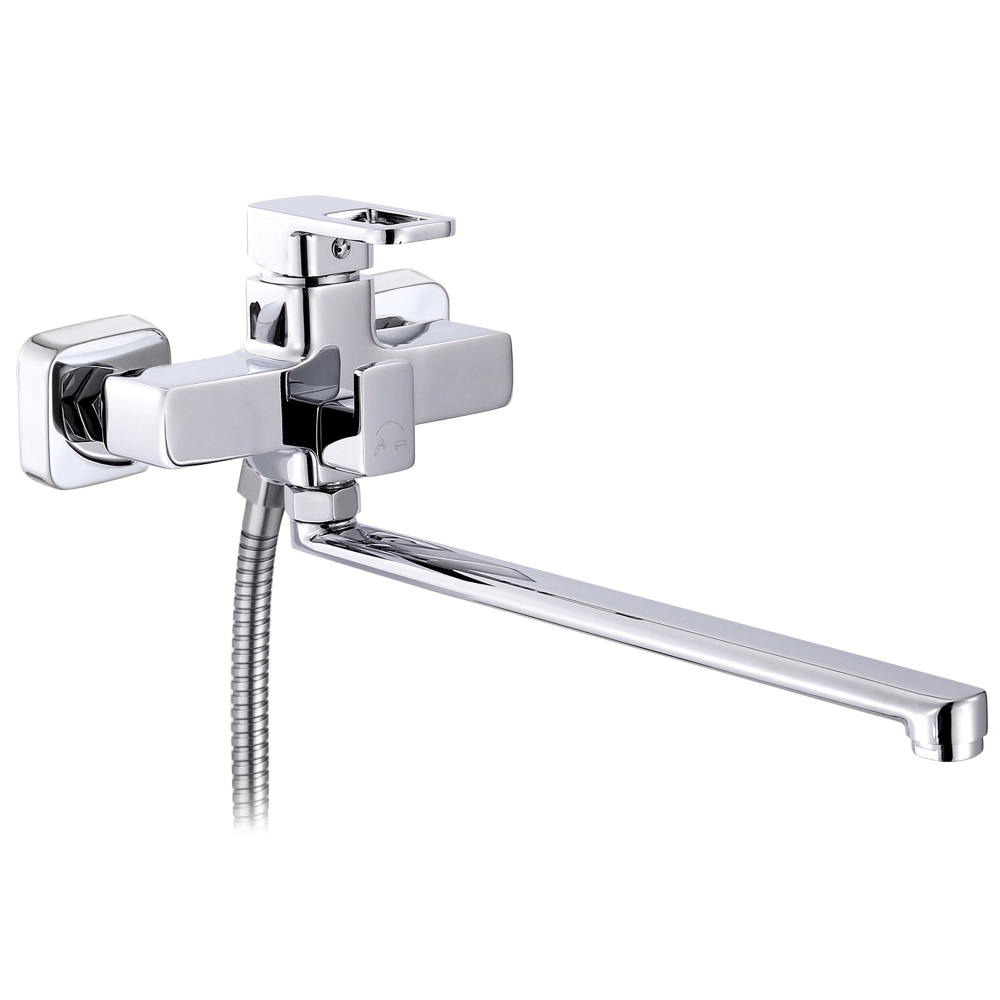Змішувач для ванни Lidz Wawel 005 з поворотним виливом та душовим гарнітуром k35 LDWAW005CRM45389 Chrome (24584822)