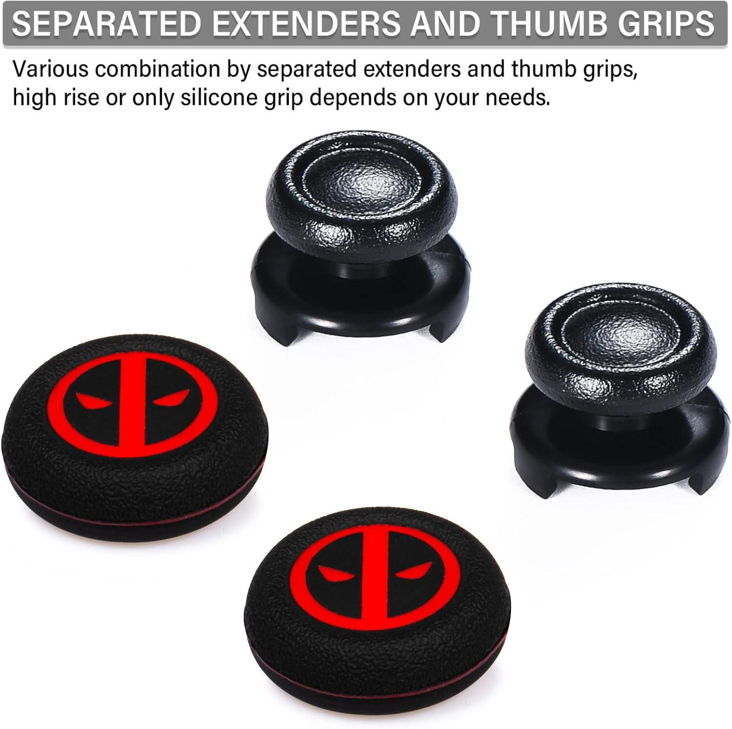 Накладки для джойстика Playstation PS3/PS4/PS5/Xbox силиконовые 2 шт. Deadpool - фото 6 Накладки для джойстика Playstation PS3/PS4/PS5/Xbox силиконовые 2 шт. Deadpool - фото 6