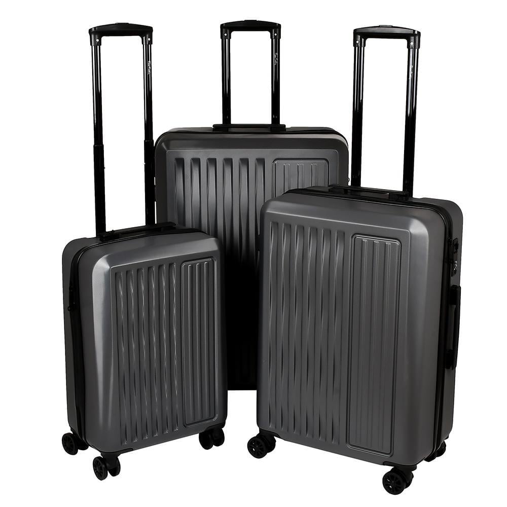 Набор чемоданов Stenson R33424-GR 20/24/28'' 3 шт. Темно-серый