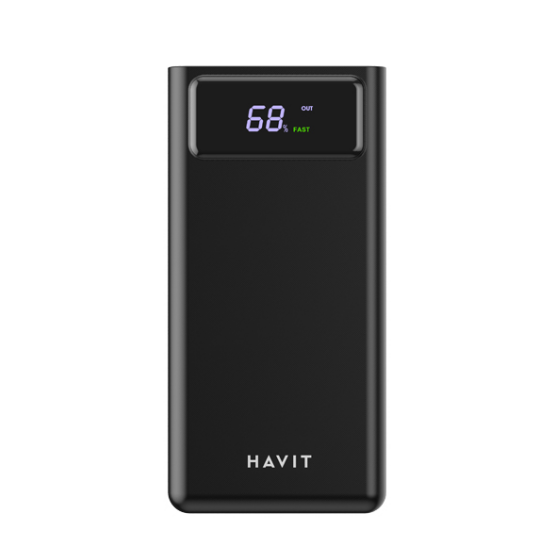 Повербанк Havit HV-PB56 18W QC+PD 40000 mAh Чорний