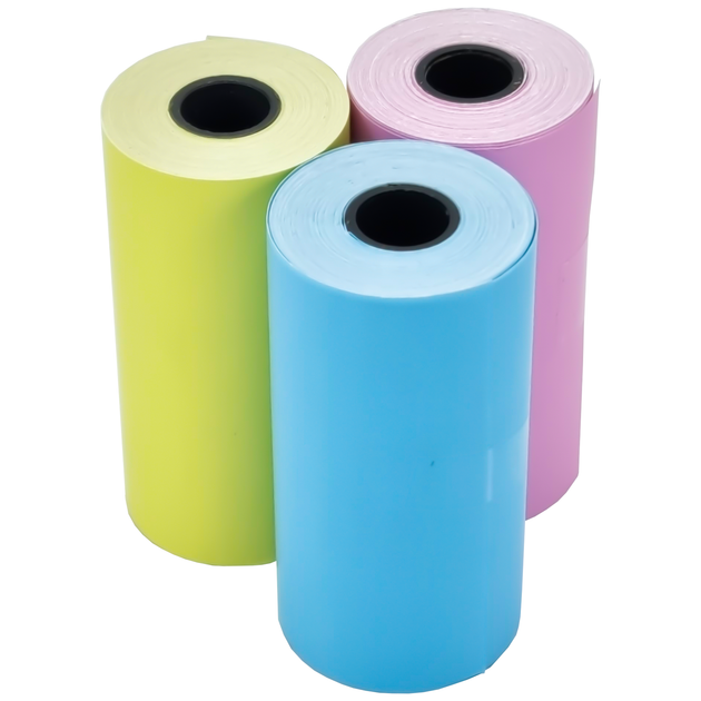 Набор цветной бумаги для Mini Printer 3 рулона (ПА0005) - фото 4 Набор цветной бумаги для Mini Printer 3 рулона (ПА0005) - фото 4