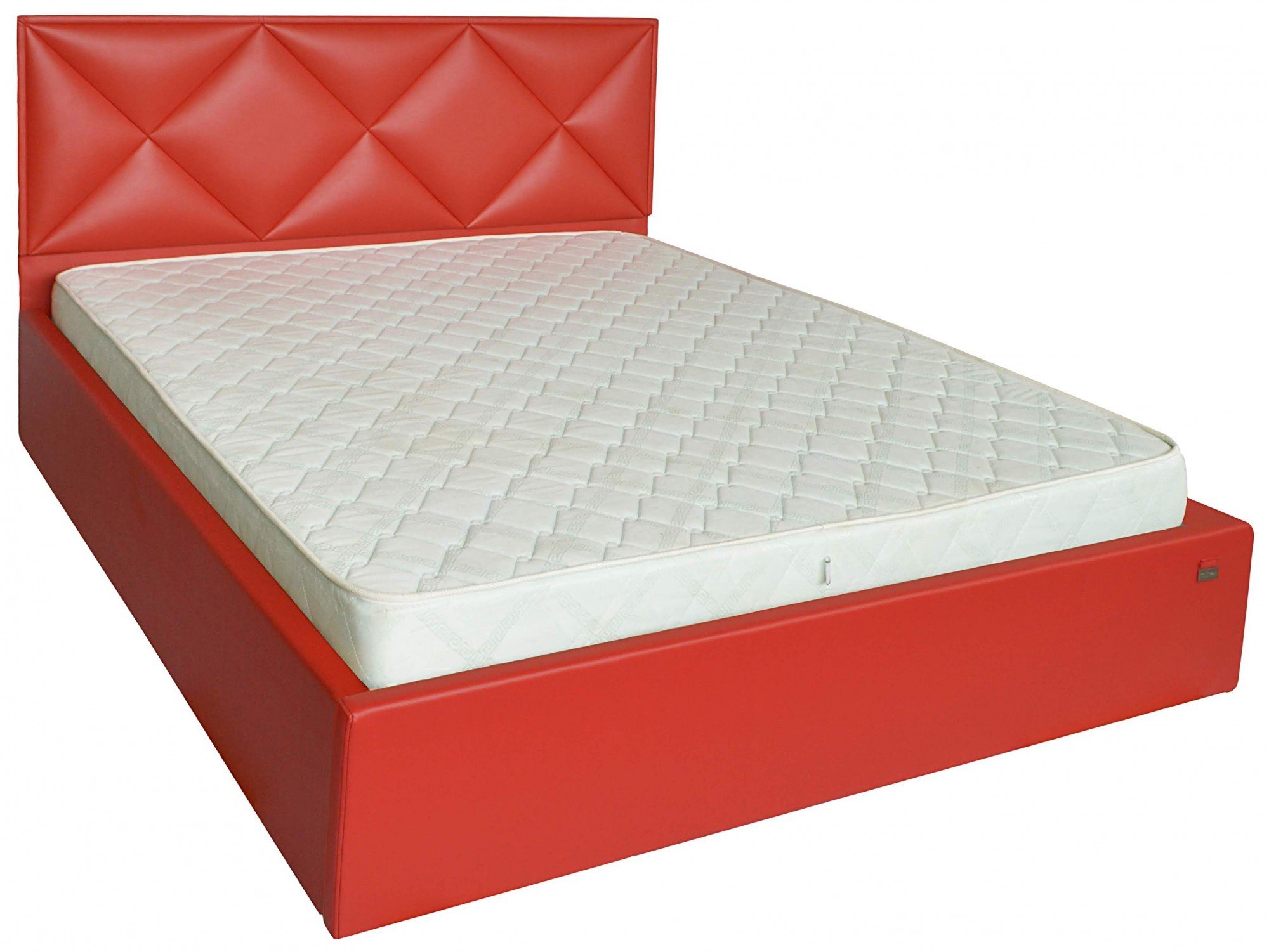 Кровать с подъемным механизмом двуспальная Leeds Comfort Boom 16 160х200 см Красный