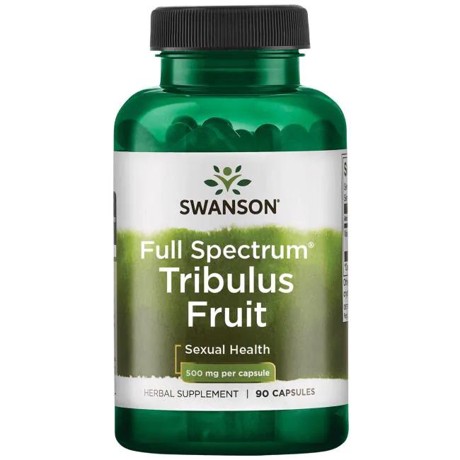 Стимулятор тестостерону Swanson Tribulus Fruit 500 мг Full Spectrum 90 капс.