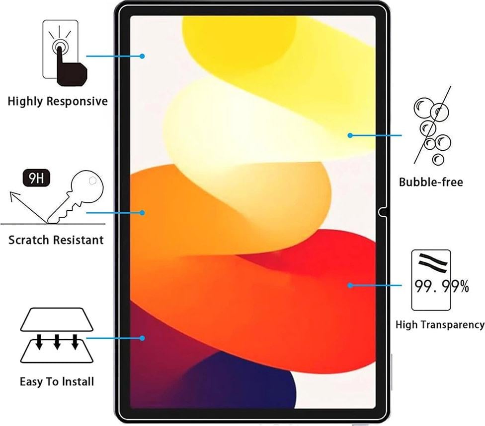Захисне скло Eleglass Xiaomi Redmi Pad SE 11" (38109) - фото 2 Захисне скло Eleglass Xiaomi Redmi Pad SE 11" (38109) - фото 2