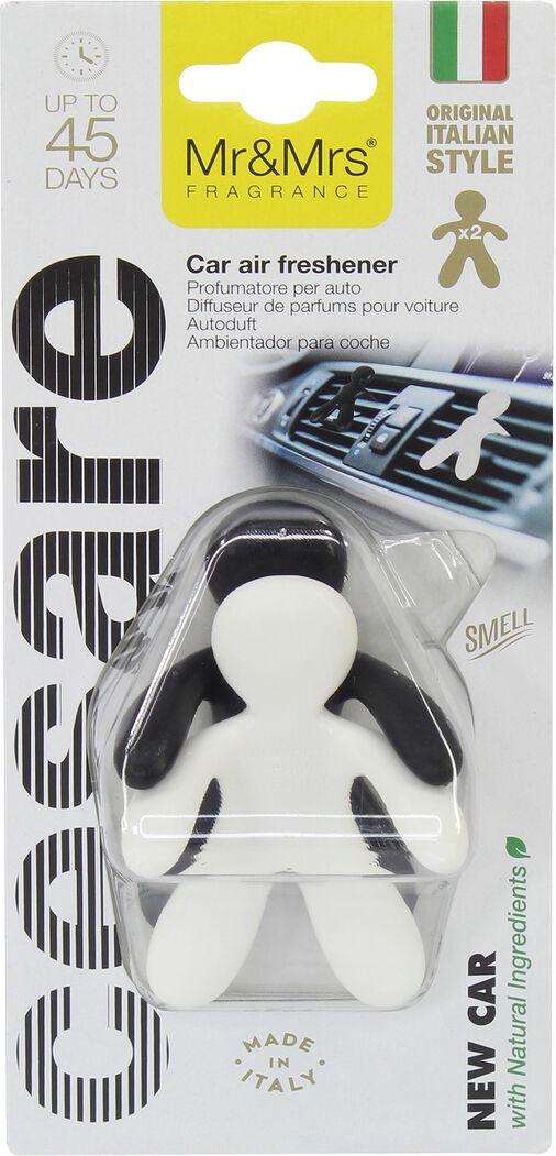 Ароматизатор Mr&Mrs Cesare N.S Set/2 White&Black New Car полимерный на дефлектор (JCESBNS01LV01)