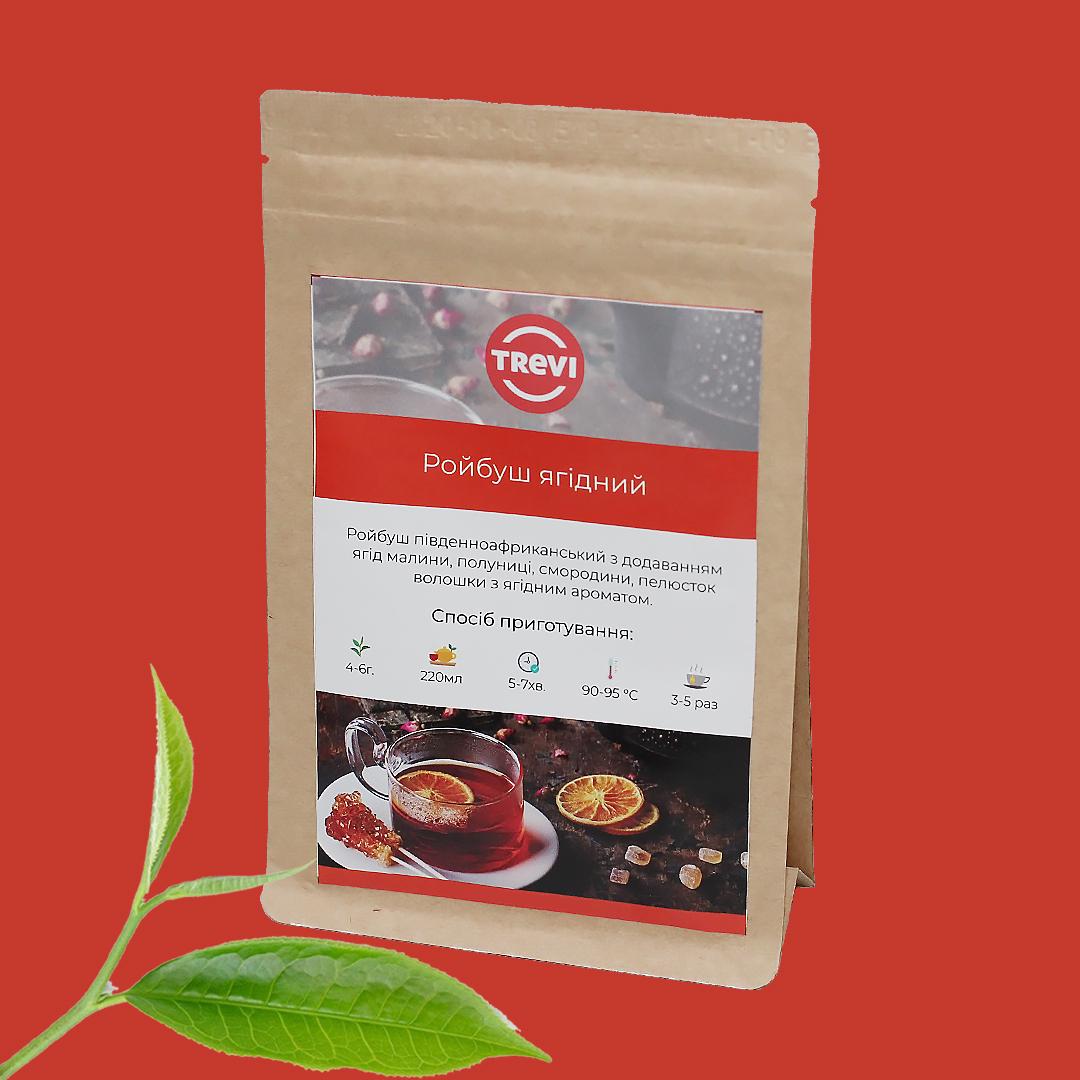 Чай ягідний розсипний Trevi Ройбуш 50 г (770048) - фото 2