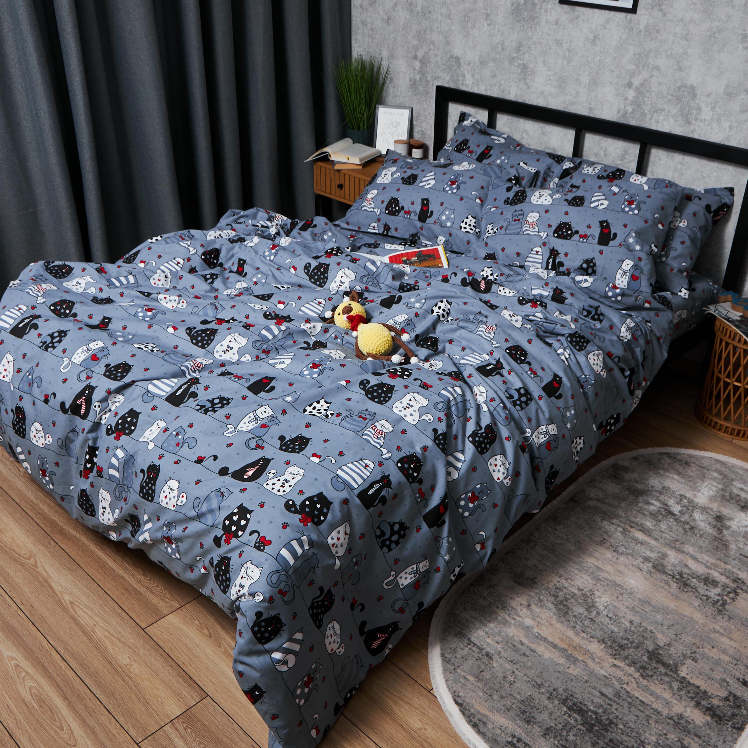 Набір наволочок Moon&Star Бязь Gold Люкс 50х70 см 2 шт. Feline Fun (MS-840000843) - фото 3