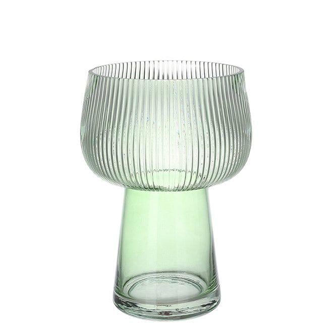 Ваза стеклянная Flora Scandi 21 см Зеленый (32962)