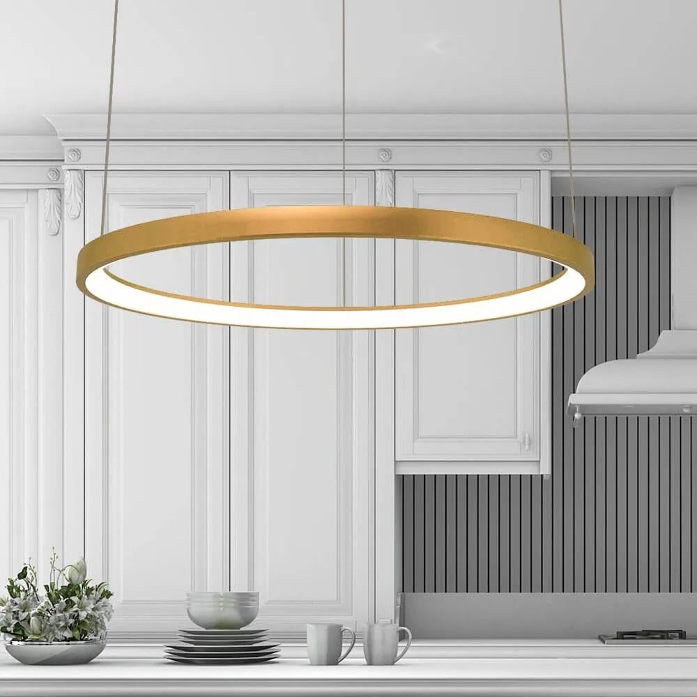 Світильник підвісний Friendlylight Santorini 78 LED 60W 3000/4000K Gold (FL3018)