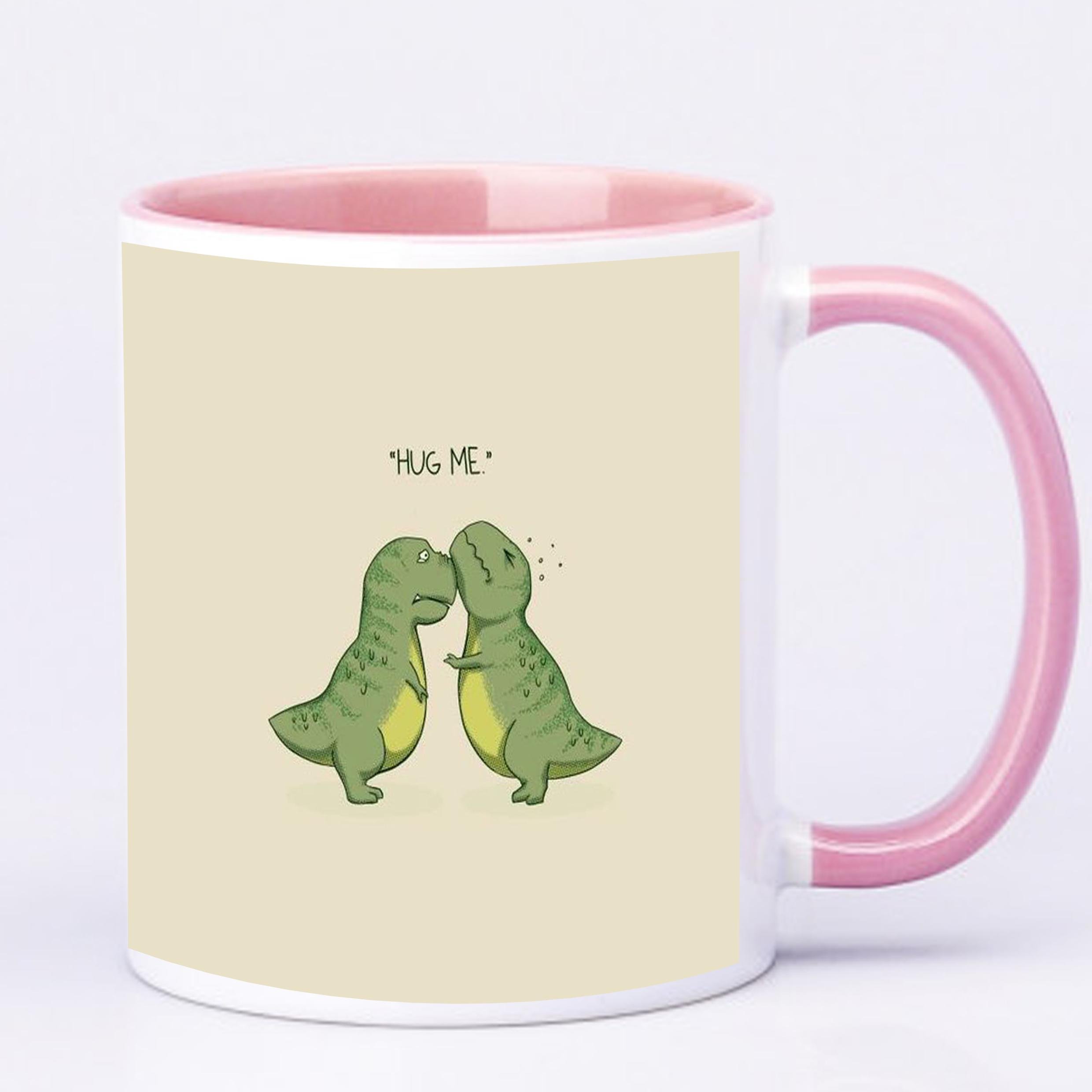 Чашка с принтом Hug me 330 мл Розовый (17804) - фото 2 Чашка с принтом Hug me 330 мл Розовый (17804) - фото 2