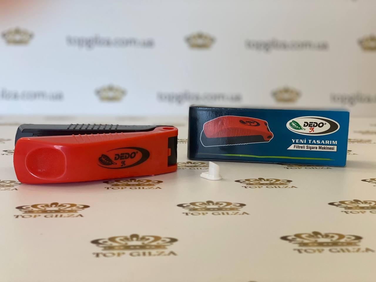 Ручная машинка для набивания сигаретных гильз табаком Dedo Красный - фото 4 Ручная машинка для набивания сигаретных гильз табаком Dedo Красный - фото 4