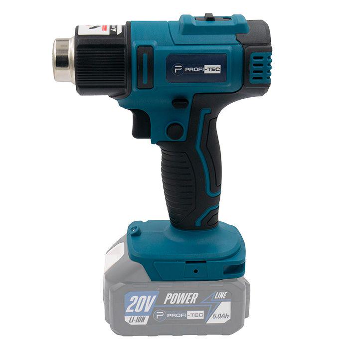 Фен акумуляторний PROFI-TEC 20V DHG550PT POWERLine без акумуляторів та зарядного пристрою (005933) - фото 3