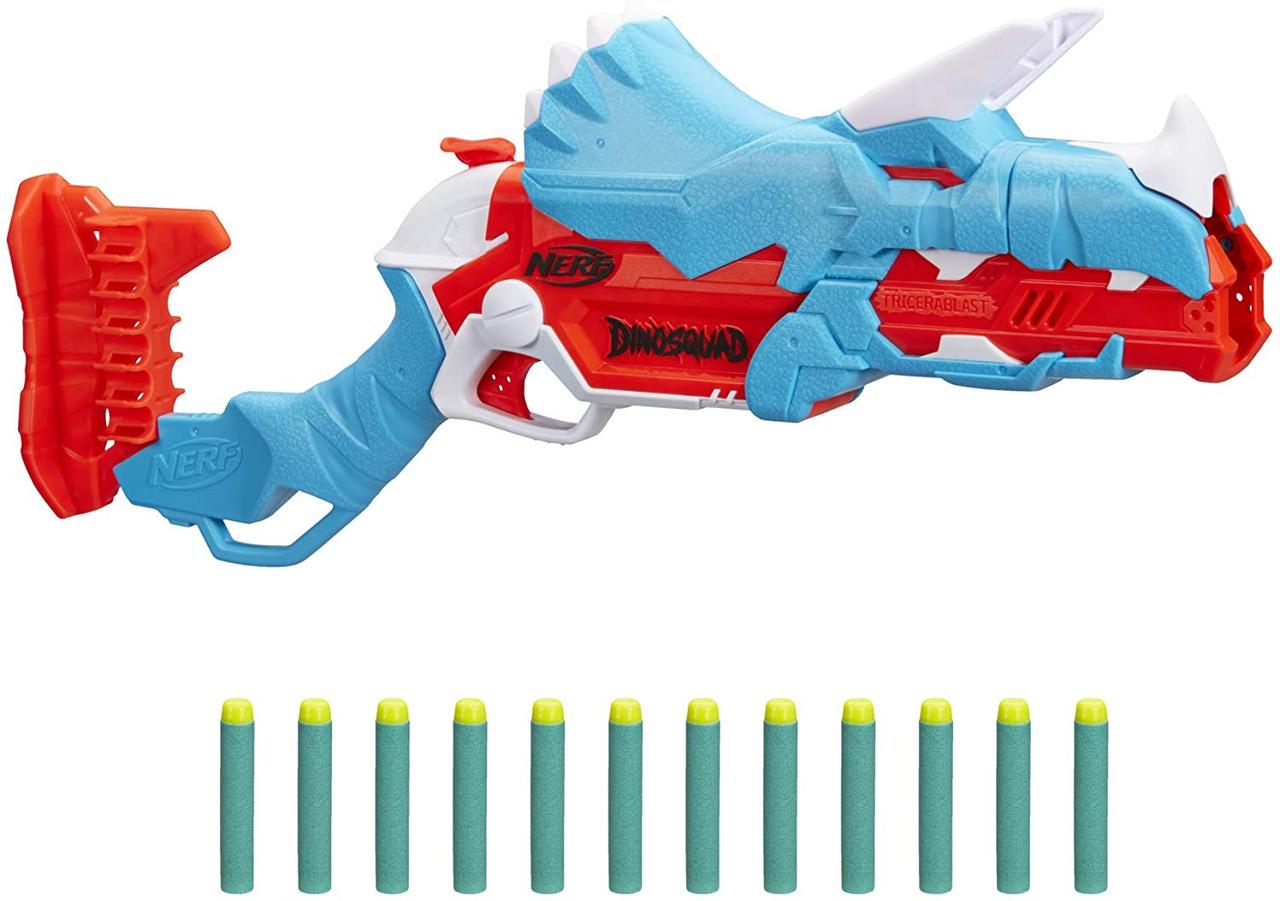 Бластер Nerf Dino Squad Tricera-Blast Hasbro (F0803) - фото 3
