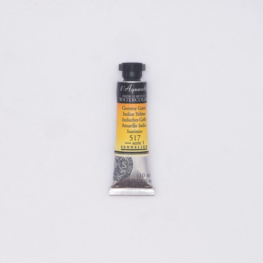 Акварель в тюбиках Sennelier L'Aquarelle S1 10 мл индийская Жёлтая