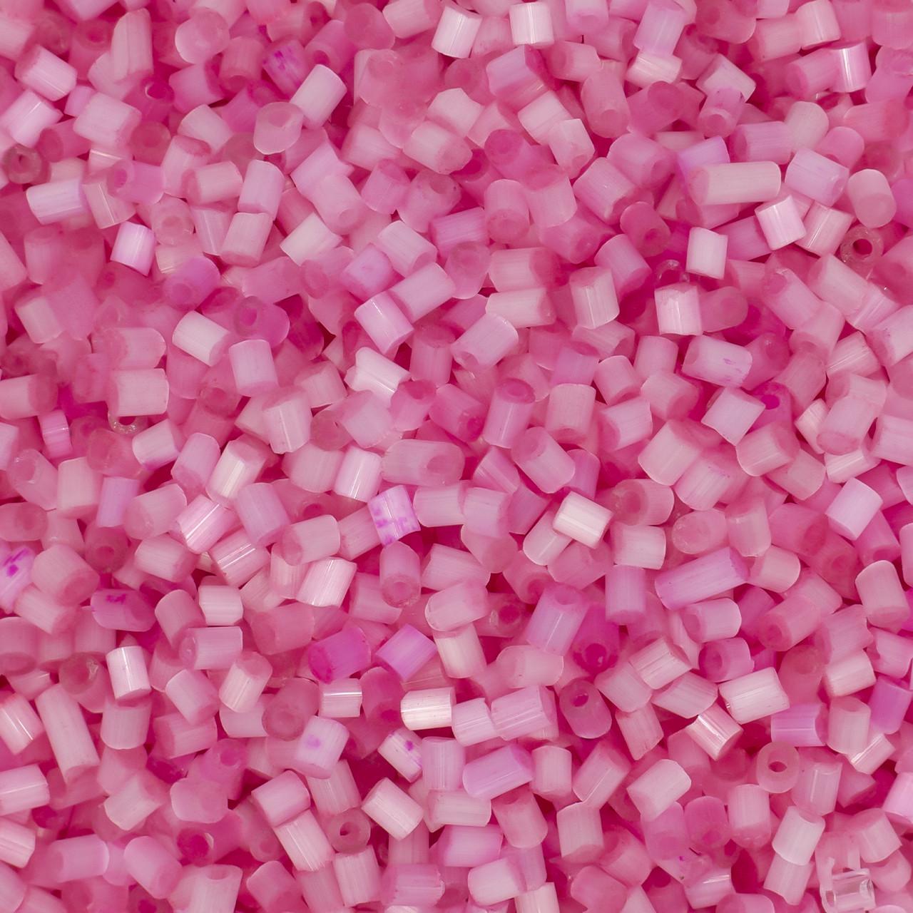 Бисер Рубка сатин 2 мм 25 г Розовый темный (БР0002р40)