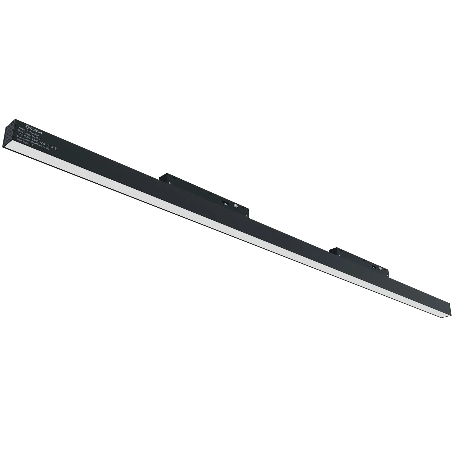 Світильник трековий магнітний OL900A 30W 3CCT 3000/4000/6000K Чорний (33028553)