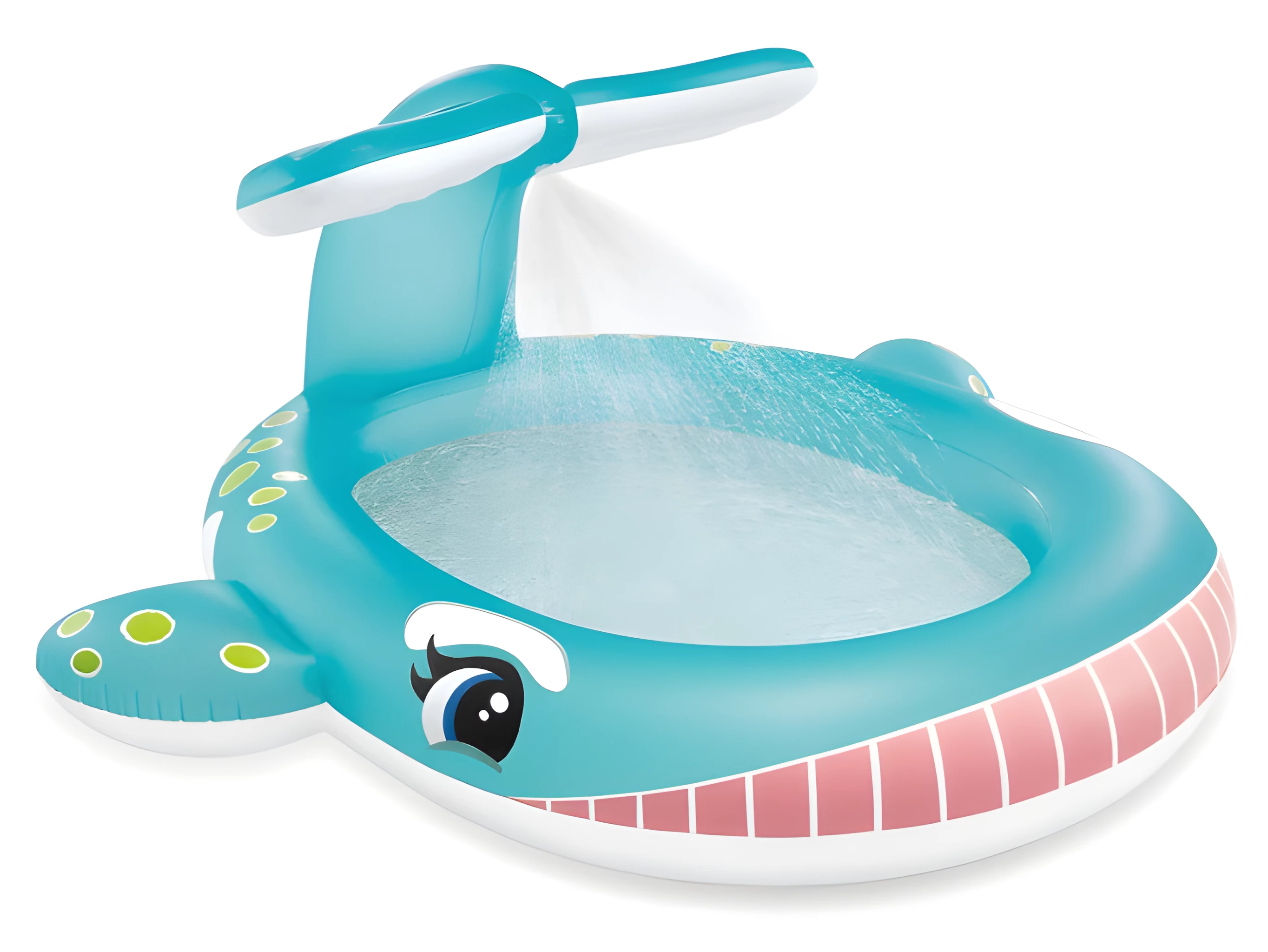 Басейн дитячий Intex 57440 Кит круглий з фонтаном 201х196х91 см Синій (34-9-57440)