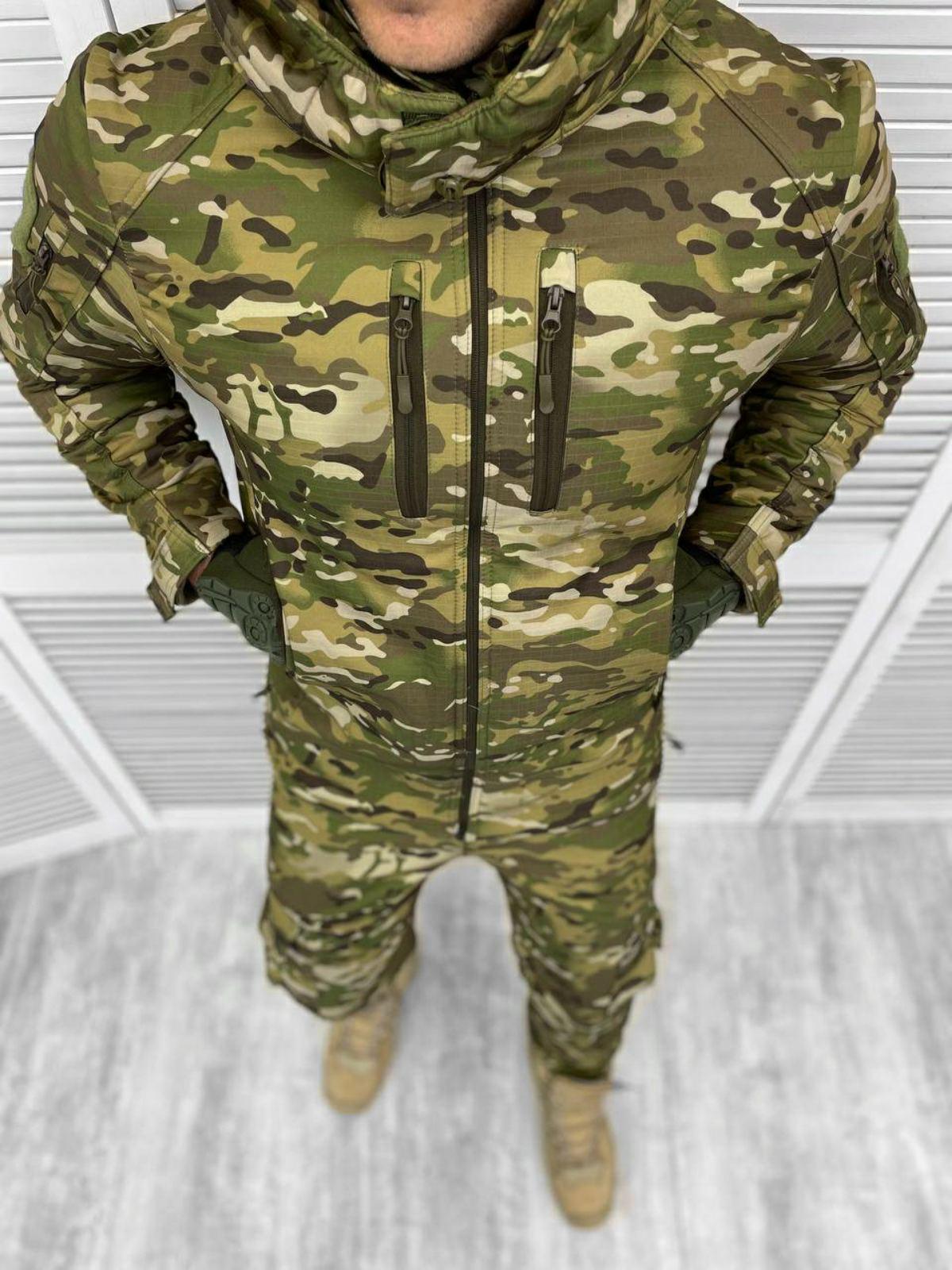 Костюм куртка + штаны Elite Soft Shell зима XL Камуфляж (9902466) - фото 1