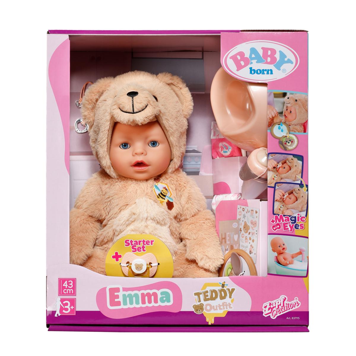 Кукла Baby Born Эмма в костюме мишки (837115) Кукла Baby Born Эмма в костюме мишки (837115)