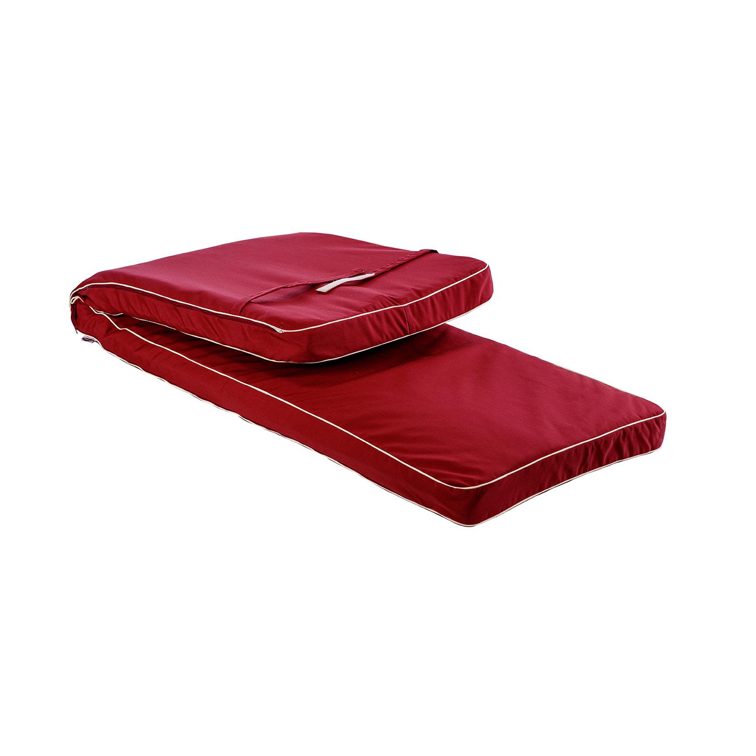 Матрас для шезлонга Ost-Fran LISA однотонный 2933 192x60х8 см Бордовый (3764) - фото 2 Матрас для шезлонга Ost-Fran LISA однотонный 2933 192x60х8 см Бордовый (3764) - фото 2