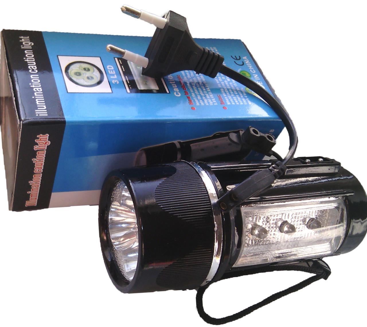 Фонарик аккумуляторный с магнитом (6135) - фото 2