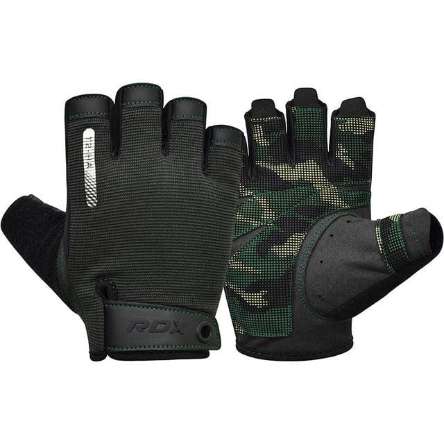 Рукавички для фітнесу RDX T2 Half XL Army Green (21463148) - фото 1