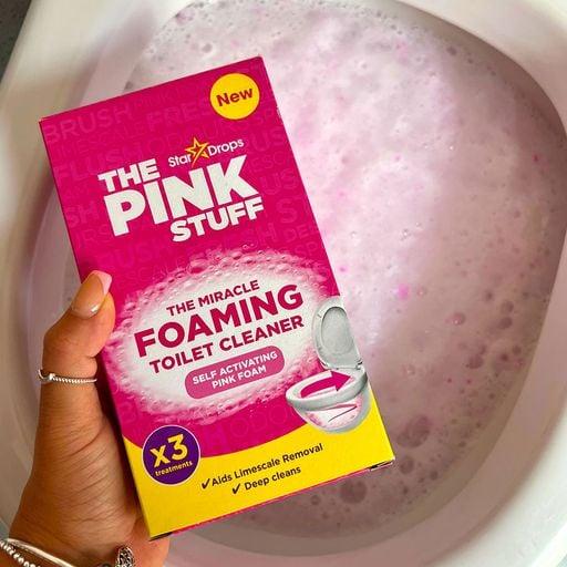 Порошок для чистки унитаза The Pink Stuff Foaming Toilet Cleaner удаляет сложные пятна 3х100 г (21696254) - фото 3