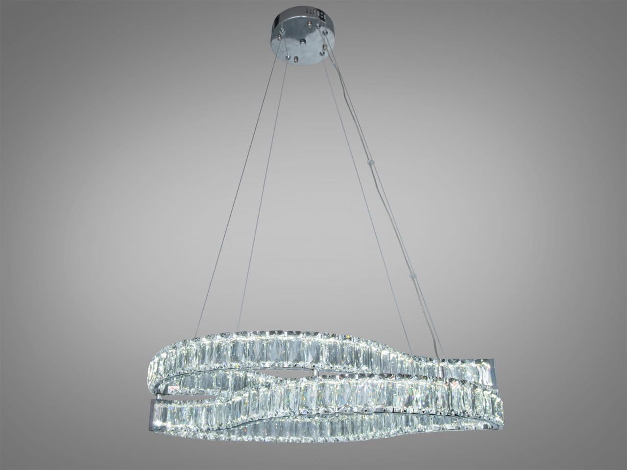 Люстра светодиодная подвесная 86 Вт с пультом для гостиной D8920/600x400CH (2900157212)