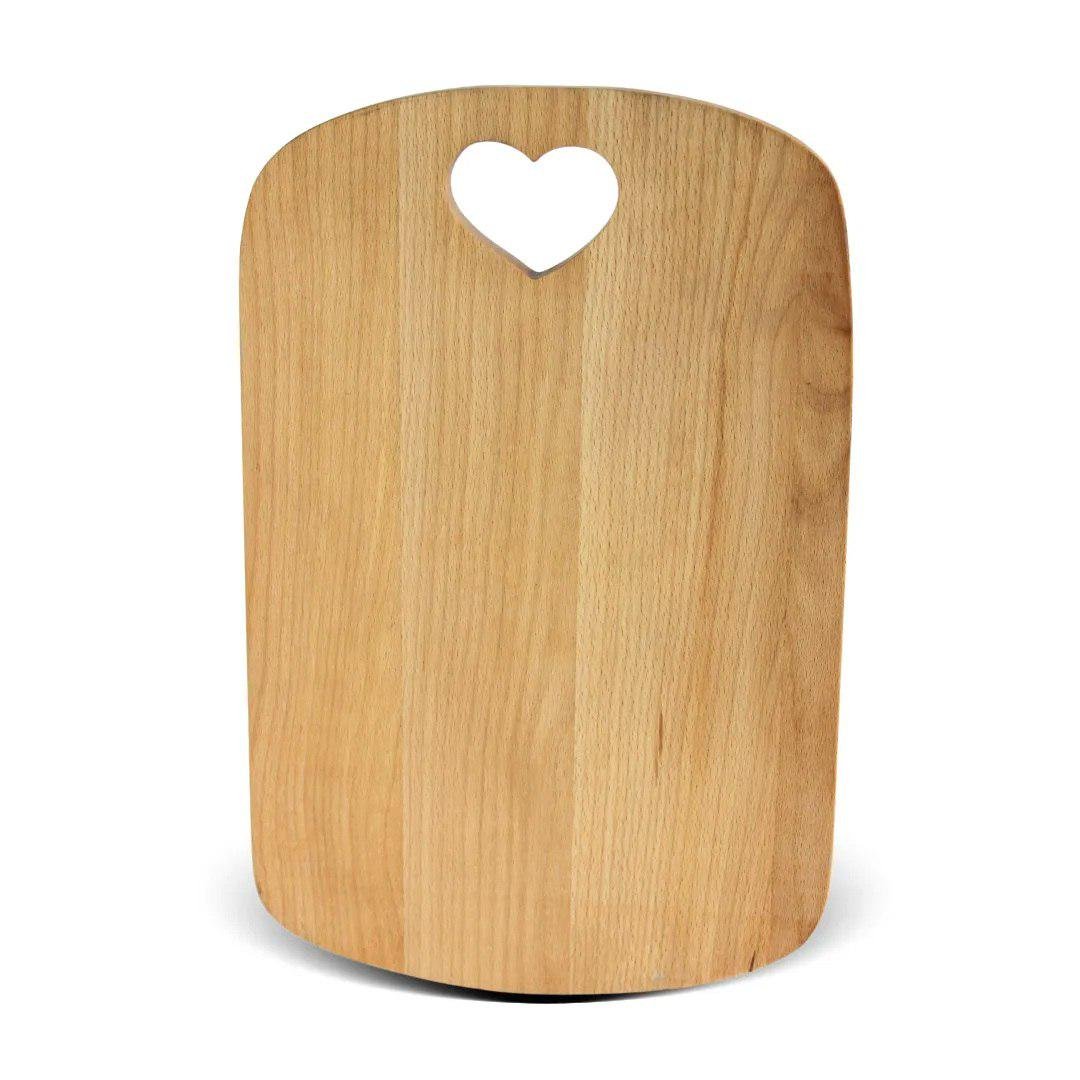 Доска для нарезки Brizoll HEART Бук 23,5х36х1,8 см (D015)