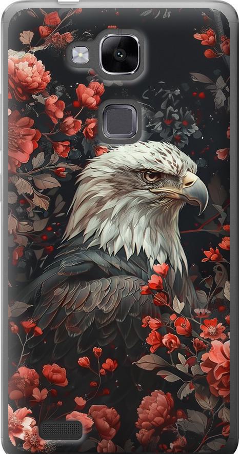 Чохол на Huawei Ascend Mate 7 Квітковий вартовий (6102u-140-42517)